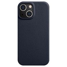 Melkco - MELKCO iPhone 15 Plus Fodral Äkta Läder PC Magnetisk - Mörkblå