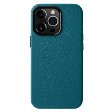 Melkco - MELKCO iPhone 15 Pro Fodral Magnetisk Skal Äkta Läder + PC - Blå