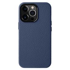 Melkco - MELKCO iPhone 15 Pro Fodral Magnetisk Skal Äkta Läder + PC - Mörkblå