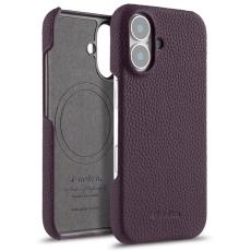 Melkco - MELKCO iPhone 16 Plus Fodral Äkta Läder PC Lila