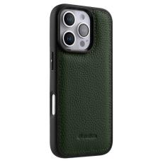 Melkco - MELKCO iPhone 16 Pro Fodral Äkta Läder PC Grön