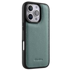 Melkco - MELKCO iPhone 16 Pro Max Fodral Äkta Läder Belagt PC - Blå