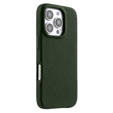 Melkco - MELKCO iPhone 16 Pro Max Magnetiskt Fodral Äkta Läder Grön
