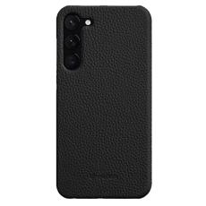 Melkco - MELKCO Samsung Galaxy S23 Plus Skal Äkta Läder Belagd PC Svart