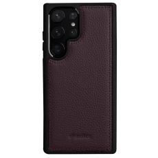 Melkco - MELKCO Samsung Galaxy S23 Ultra Fodral Äkta Läder Hård PC Lila