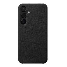 Melkco - MELKCO Samsung Galaxy S24 Fodral Äkta Läder + PC Svart