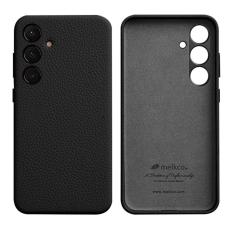 Melkco - MELKCO Samsung Galaxy S24 Skal Äkta Läder + PC - Svart