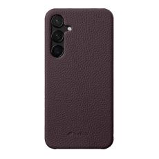 Melkco - MELKCO Samsung Galaxy S24 Plus Fodral Äkta Läder + PC - Mörklila