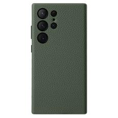 Melkco - MELKCO Samsung Galaxy S24 Ultra Fodral Äkta Läder + PC - Grön