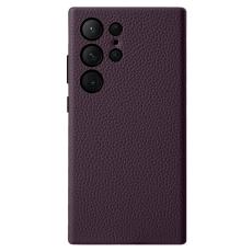 Melkco - MELKCO Samsung Galaxy S24 Ultra Fodral Äkta Läder + PC Lila