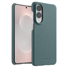 Melkco - MELKCO Samsung Galaxy S25 Edge Skal Äkta Läder PC - Ljusblå