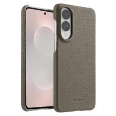 Melkco - MELKCO Samsung Galaxy S25 Edge Skal Äkta Läder PC - Grå