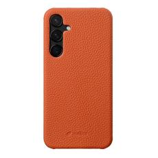 Melkco - MELKCO Samsung Galaxy S25 Plus Skal Äkta Läder PC - Orange