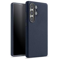 Melkco - MELKCO Samsung Galaxy S25 Ultra Skal Äkta Läder + PC - Mörkblå