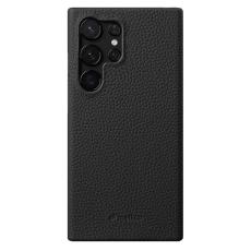 Melkco - MELKCO Samsung Galaxy S25 Ultra Skal Äkta Läder PC - Svart