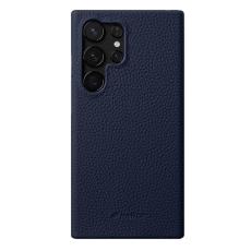 Melkco - MELKCO Samsung Galaxy S25 Ultra Skal Äkta Läder PC - Mörkblå