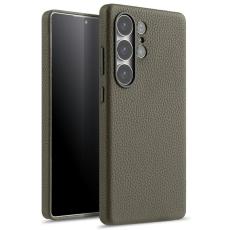 Melkco - MELKCO Samsung Galaxy S25 Ultra Skal Äkta Läder + PC - Grå