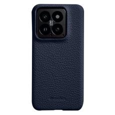 Melkco - MELKCO Xiaomi 14 Fodral Äkta Läder Belagt PC - Mörkblå