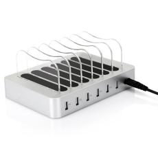 OEM - MIQ-101 50W Laddstation med 6 USB-portar, skrivbordsladdare, EU-kontakt