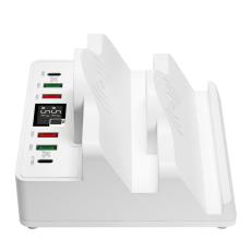OEM - Multifunktionell laddningsstation 6 USB + Dual PD + Dual QC3.0, trådlös