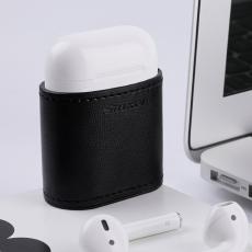 OEM - Nillkin AirPods med laddningsfodral (2016) trådlöst läderfodral - Svart