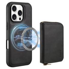 DENIOR - Pinpai iPhone 16 Pro Skal Äkta Läder Med Fickor - Svart