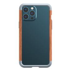 R-JUST - R-JUST iPhone 13 Pro Skal i Trä och Aluminium Alloy Svart