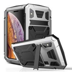 R-JUST - R-JUST iPhone XS Max Skal Hybrid Silver Drop-proof Waterproof