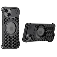 R-JUST - R-JUST RJ64 iPhone 14 Skal Aluminium Legering Svart