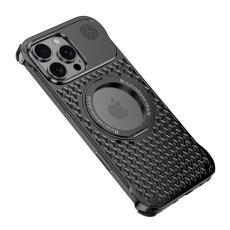 R-JUST - R-JUST RJ64 iPhone 16 Pro Max Skal Aluminium Svart Cooling