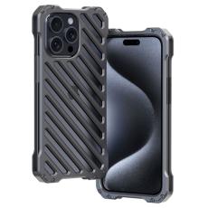 R-JUST - R-JUST RJ-50 iPhone 15 Pro Max Skal Aluminium Legering Svart