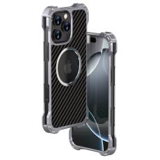 R-JUST - R-JUST RJ-51 iPhone 16 Pro Max Skal MagSafe PC + Aluminium Grå