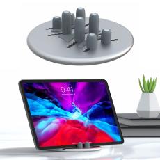 R-JUST - R-JUST RJ-BJ15 Mobiltelefon Tablet Ställ Justerbart Rund Bas Svart