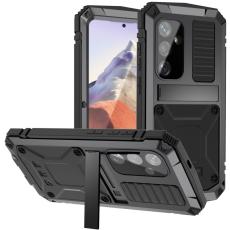 R-JUST - R-JUST Galaxy S24 Kickstand Skal Shockproof Svart