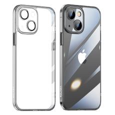 SULADA - SULADA Crystal Steel TPU+Glas Skal för iPhone 15 Plus Transparent Black