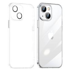 SULADA - SULADA Crystal Steel TPU+Härdat Glas Skal för iPhone 15 Plus Transparent