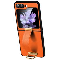 SULADA - SULADA Fashion Series Galaxy Z Flip7 FE 5G Skal Läder Orange