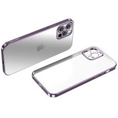 SULADA - SULADA iPhone 12 Pro Skal Soft TPU Metallisk Lila 6.1"
