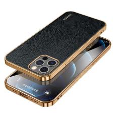 SULADA - SULADA iPhone 13 Pro Max Skal Hybrid PU Läder Svart 6.7"