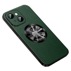 SULADA - SULADA iPhone 13 Skal, Fodral i PU Läder, MagSafe, Grön