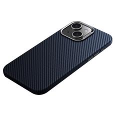 SULADA - SULADA iPhone 14 Skal Carbon Fiber PU+TPU Slim - Blå