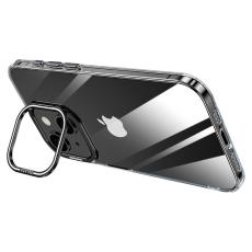 SULADA - SULADA iPhone 14 Skal Kamera Kickstand Stötsäker TPU+PC Klar - Svart