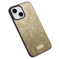 SULADA - SULADA iPhone 15 Back Cover PU Läder Coated PC TPU Guld