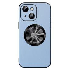 SULADA - SULADA iPhone 15 Plus Skal i PU Läder och TPU - Baby Blue