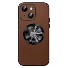 SULADA - SULADA iPhone 15 Plus Skal i PU Läder och TPU - Brun