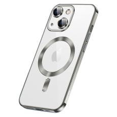 SULADA - SULADA iPhone 15 Plus Skal MagSafe TPU Tempererat Glas Grå