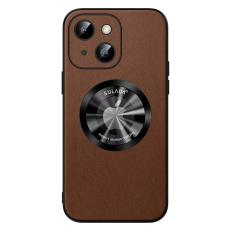 SULADA - SULADA iPhone 15 Plus Skal Microfiber Läder + TPU Stöttålig Brun