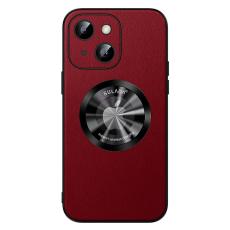 SULADA - SULADA iPhone 15 Plus Skal Microfiber Läder + TPU Stöttålig Röd