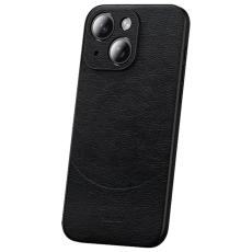 SULADA - SULADA iPhone 15 Plus Skal PU Läder Coated PC+TPU Svart