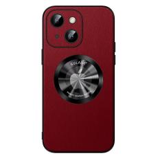 SULADA - SULADA iPhone 15 Plus Skal PU Läder TPU Anti-drop Röd